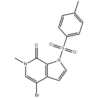 4-bróma-6-meitil-1-tosil-1H-pioróil[2,3-c]piridin-7(6H)-amháin CAS Uimh. :1445993-87-2