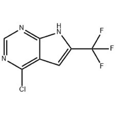 4-clóra-6-(trífhluaramethyl)-7H-pioróil[2,3-d]pirimidín Uimh. CAS: 1830312-37-2